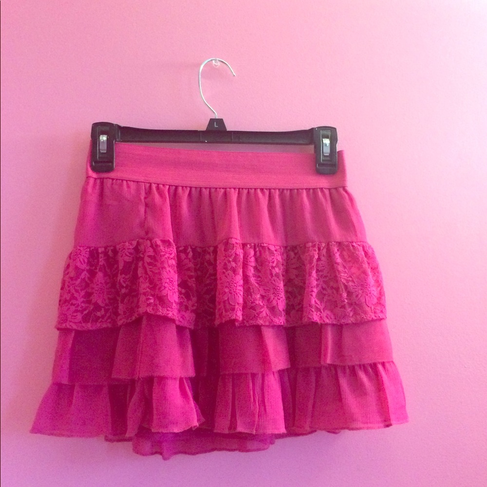 Pink Lace skirt